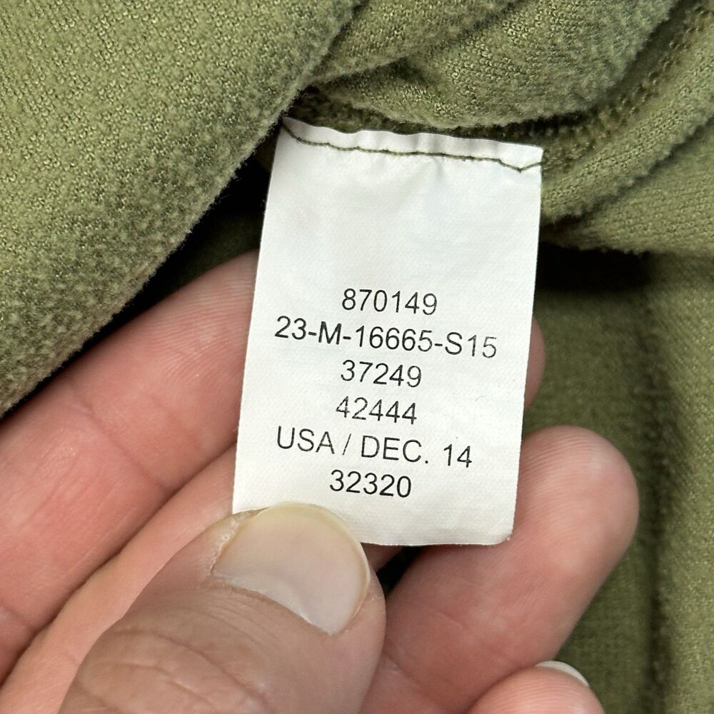 REI Men’s Large Green Quarter Zip Pullover Athletic Hiking Activewear Made USA - Picture 14 of 14